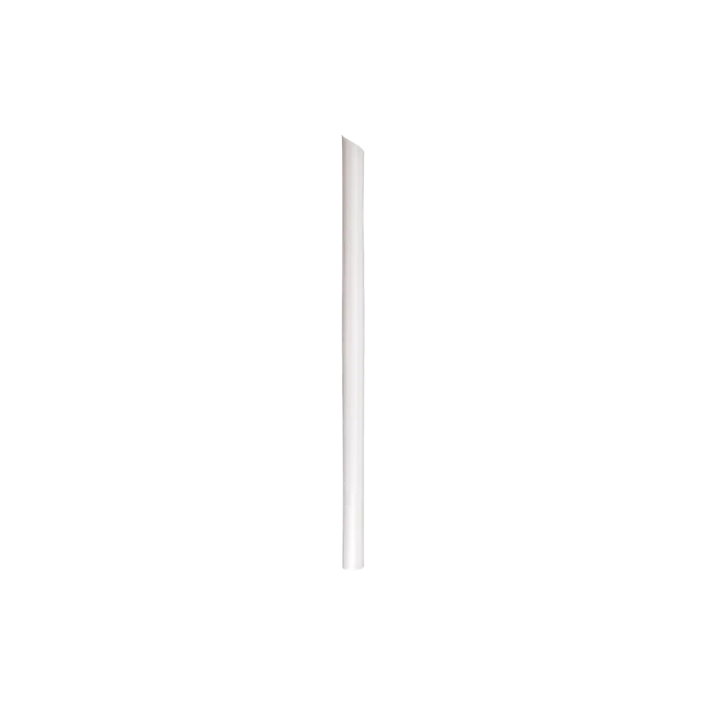Pajita Bubble Tea de PP reciclable blanco 23cm ø 12mm - Con certificado alimentario y reutilizable (paquete de 100)