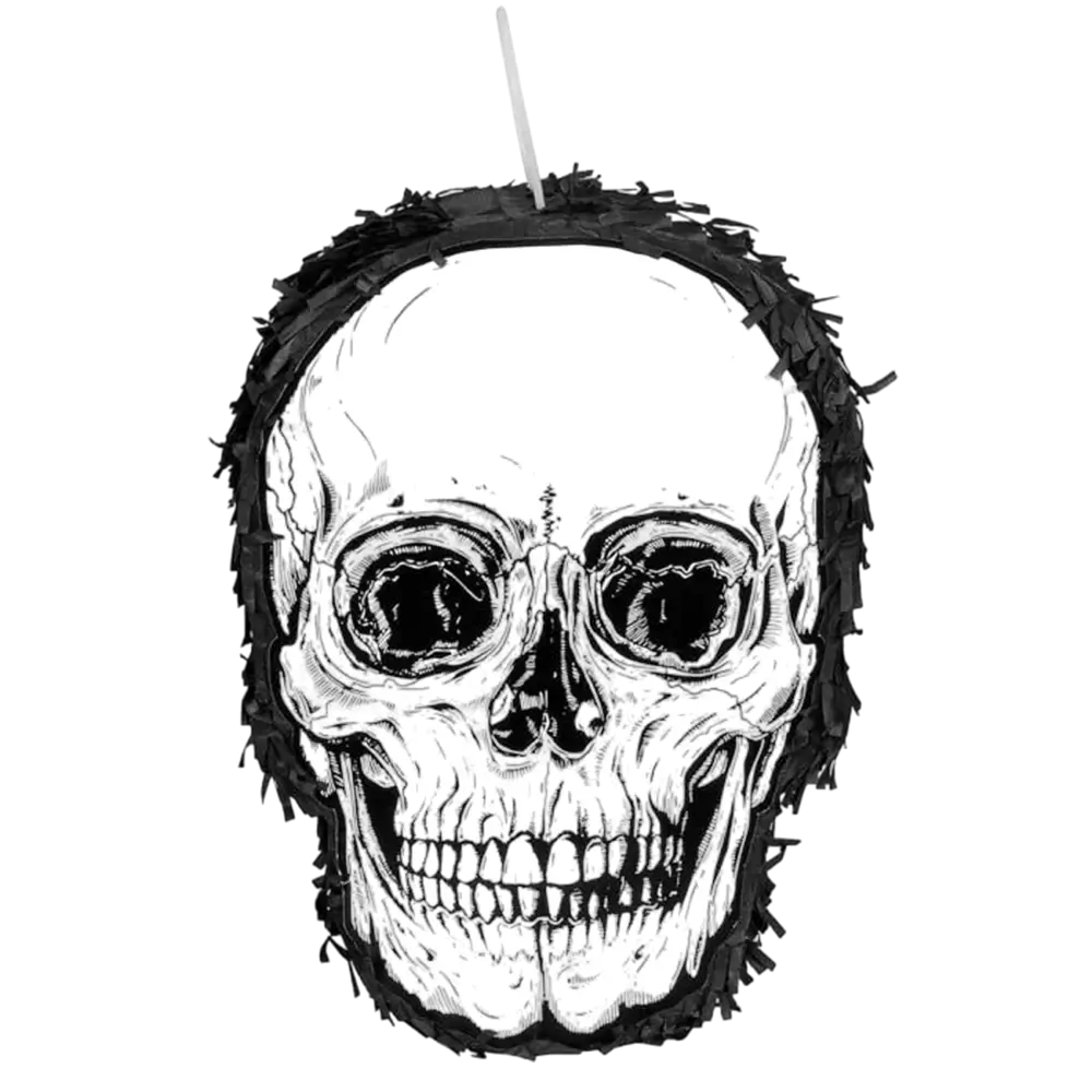 Piñata calavera y tibias cruzadas - Para golpear - 35 cm