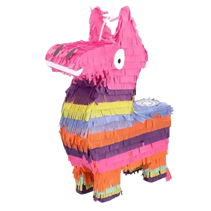 Piñata Lama (M) - Para golpear - 39 cm