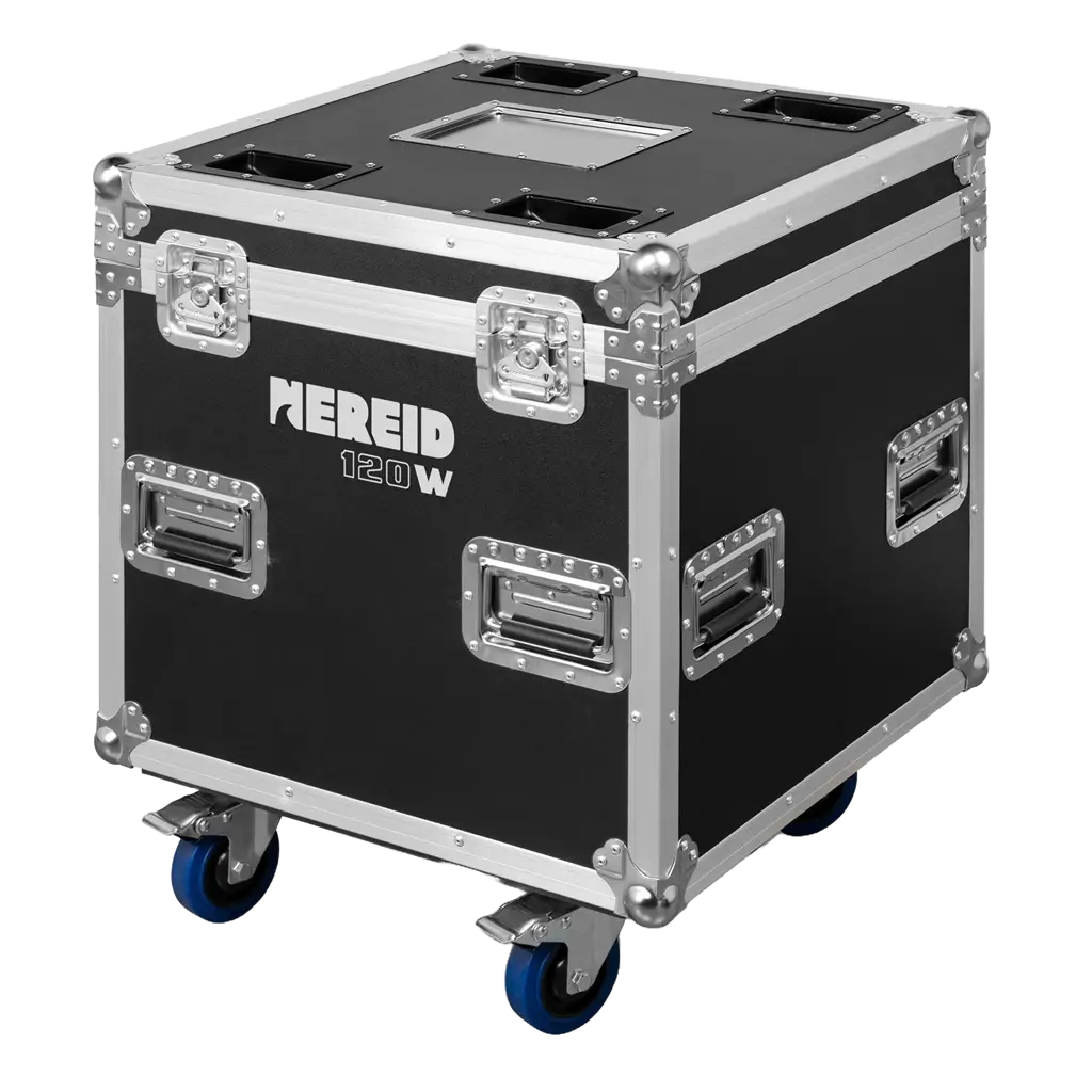 Juego de 2 proyectores "NEREID120W" - IP65 estancos con flight-case