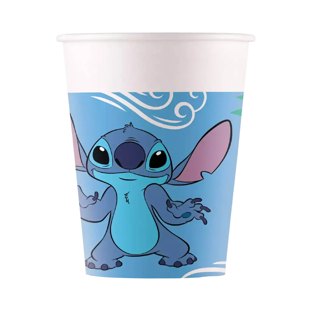 Vaso de papel Stitch - 25cl - Lote de 8