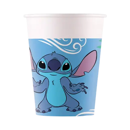 Vaso de papel Stitch - 25cl - Lote de 8