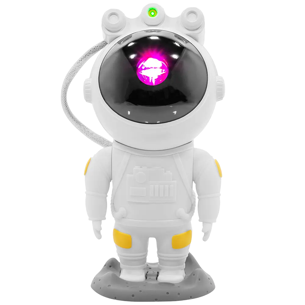 Foco LED "Star Man" con nebulosa en movimiento y cielo estrellado - BoomTone DJ