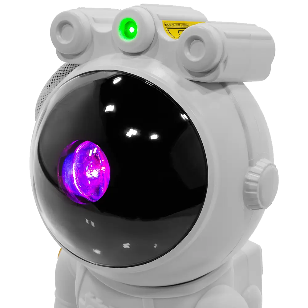 Foco LED "Star Man" con nebulosa en movimiento y cielo estrellado - BoomTone DJ