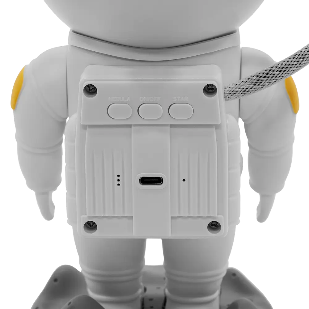 Foco LED "Star Man" con nebulosa en movimiento y cielo estrellado - BoomTone DJ