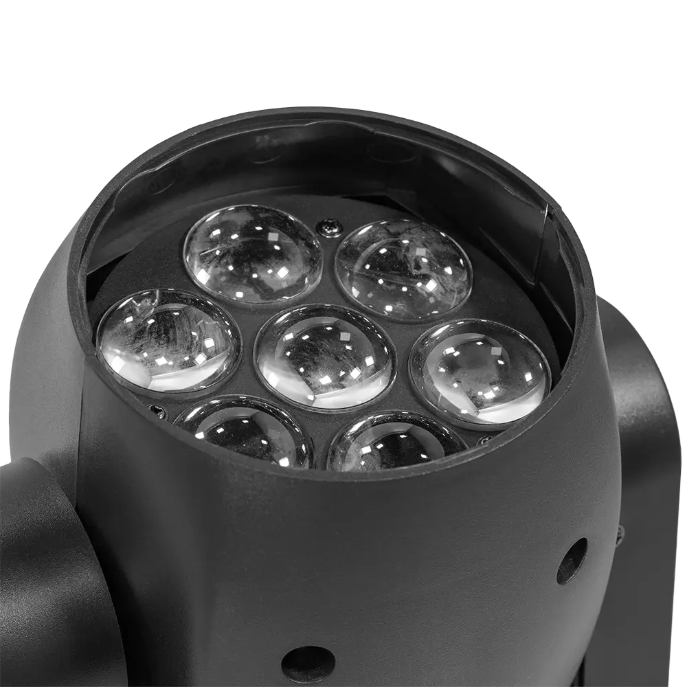 Cabezal de lavado LED profesional, "IZY 715 Zoom" - estroboscopio y DMX - Mac Mah