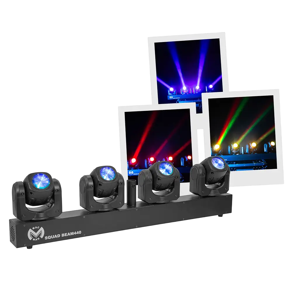 Efecto haz LED "Squad Beam 440" 4 cabezas 40 W 2,5° haz - Mac Mah