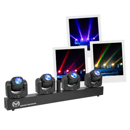 Efecto haz LED Squad Beam 440 4 cabezas 40 W 2,5° haz - Mac Mah