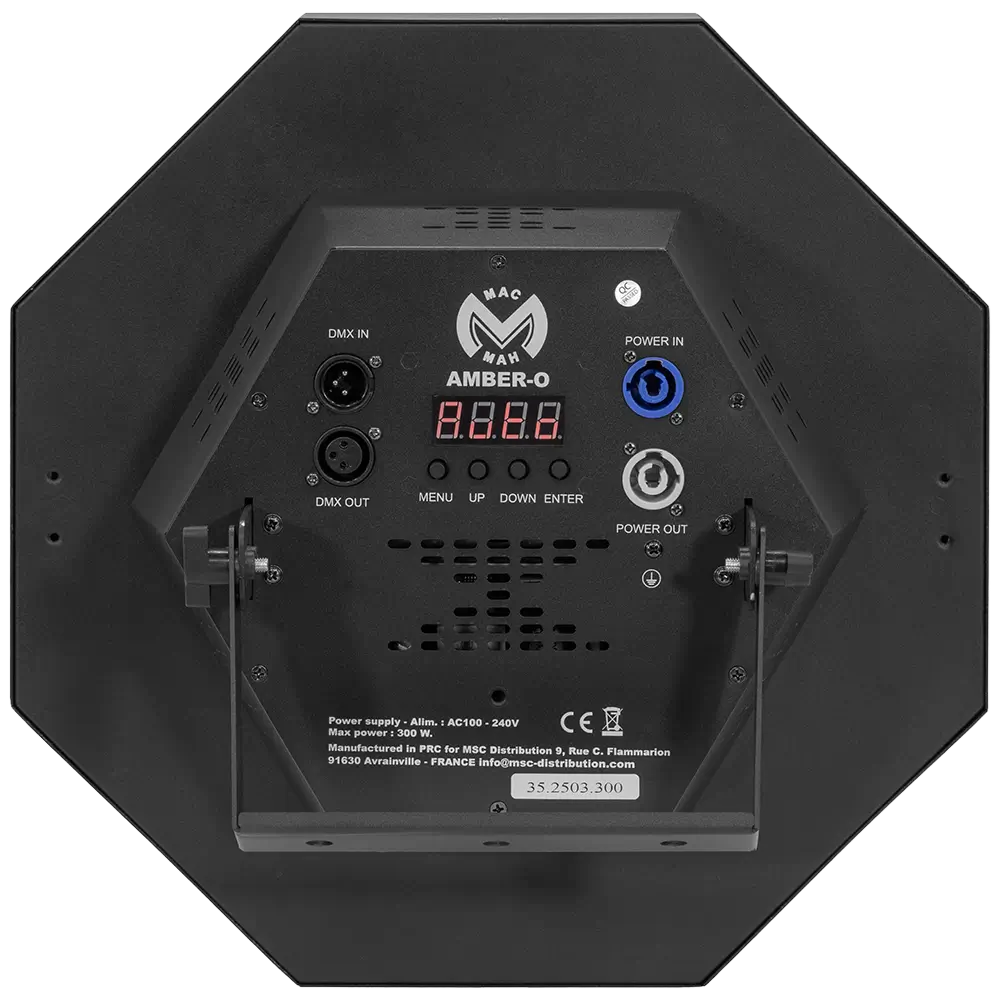 Efecto LED retro octogonal "Amber-O" + RGB DMX - Mac Mah