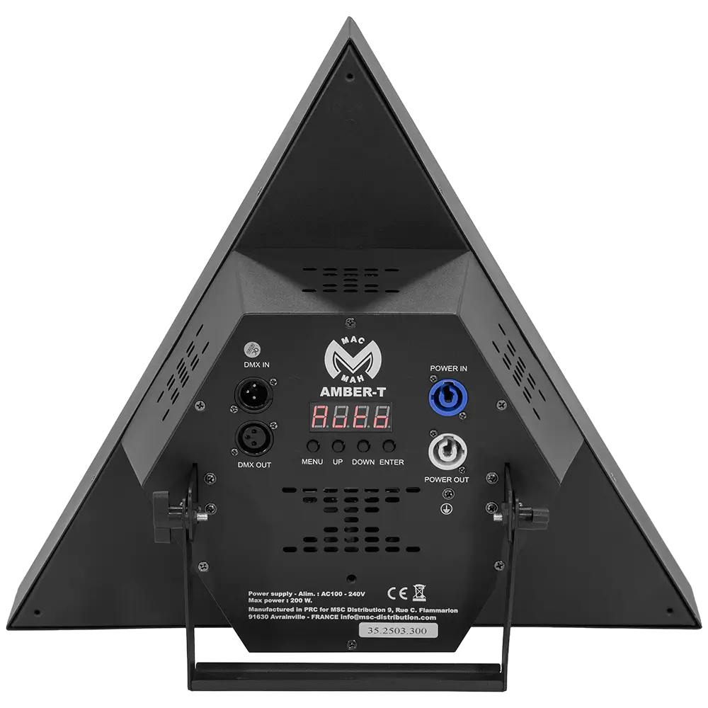 Tubo ámbar con efecto LED retro "Amber-T" + RGB DMX - Mac Mah