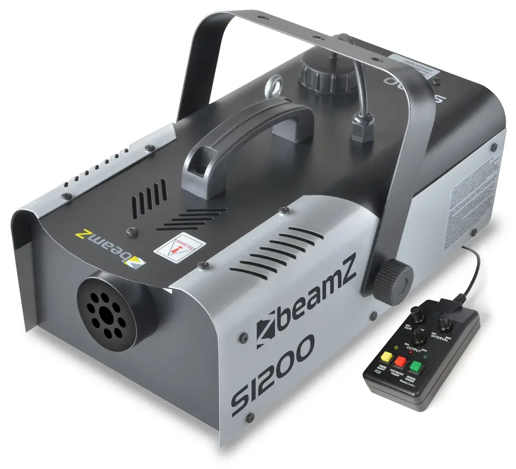 Máquina de niebla BEAMZ S1200 MKII - 1200W + Mando a distancia con cable y temporizador