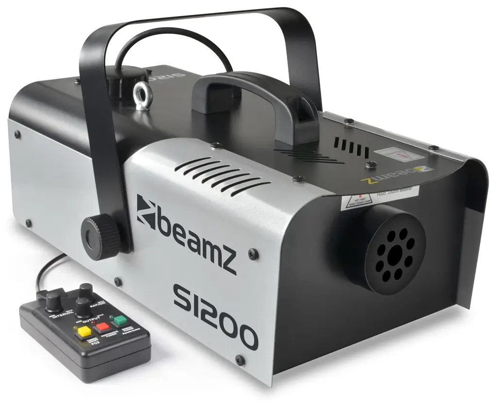 Máquina de niebla BEAMZ S1200 MKII - 1200W + Mando a distancia con cable y temporizador