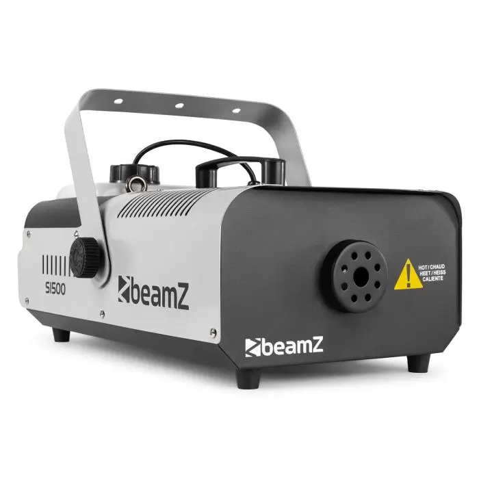 Máquina de humo BEAMZ S1500 con DMX - 1500W + Mando a distancia con cable y temporizador