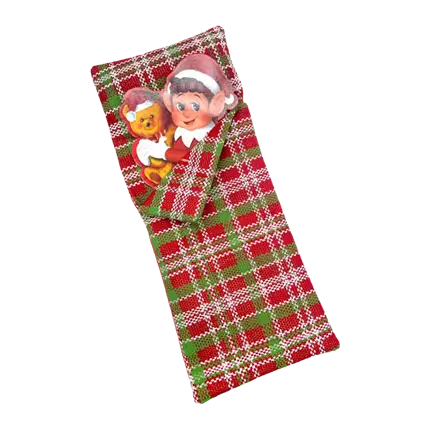 Saco de dormir con almohada para elfos navideños