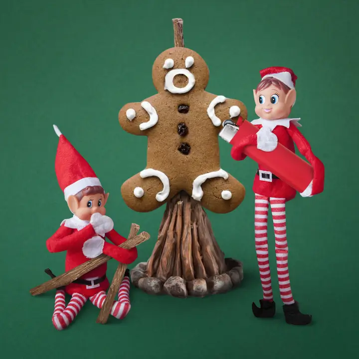 Duendes bromistas navideños para niños y niñas (Set de 2)