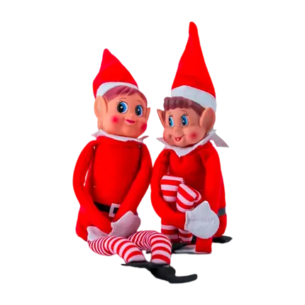 Duendes bromistas navideños para niños y niñas (Set de 2)