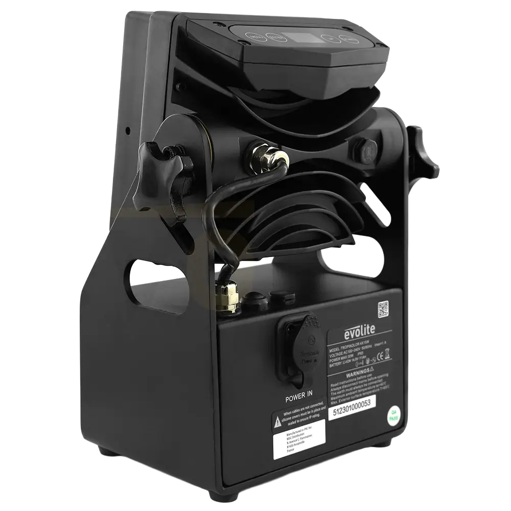 Evolite Tropikolor LED PAR luz 4x15W FC - alimentado por batería IP65 (x6)