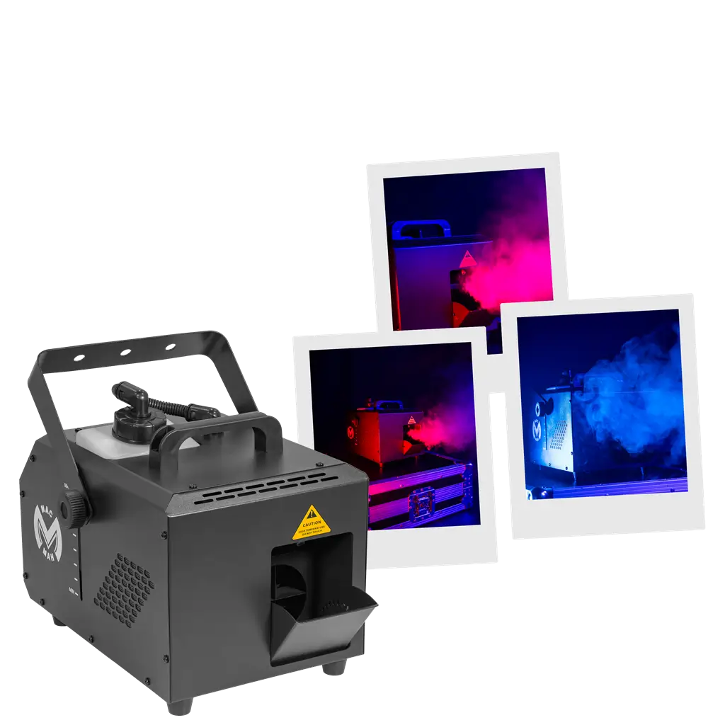 Máquina de niebla 1000 W - Mac Hazer 1000 Mac Mah - Niebla ligera y control DMX