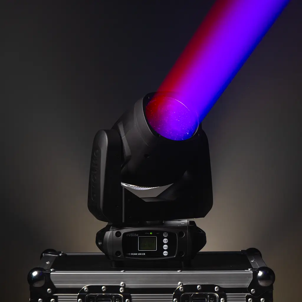 Proyector de haz de luz de 100 W - Evo Beam 100 CR Evolite - Control DMX y LED multicolor