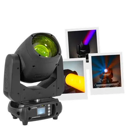 Proyector de haz de luz de 100 W - Evo Beam 100 CR Evolite - Control DMX y LED multicolor