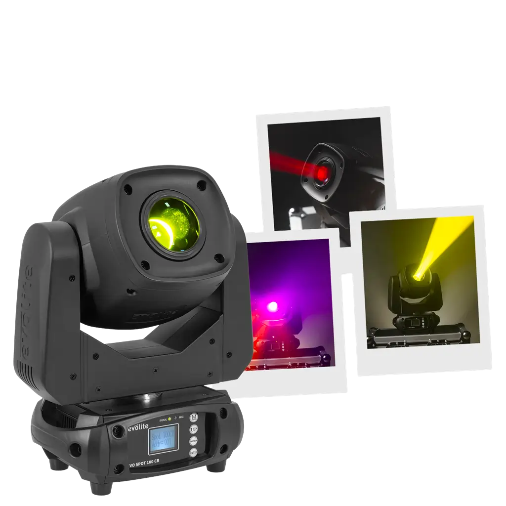 Proyector 100 W - Evo Spot 100 CR Evolite - LED multicolor y control DMX