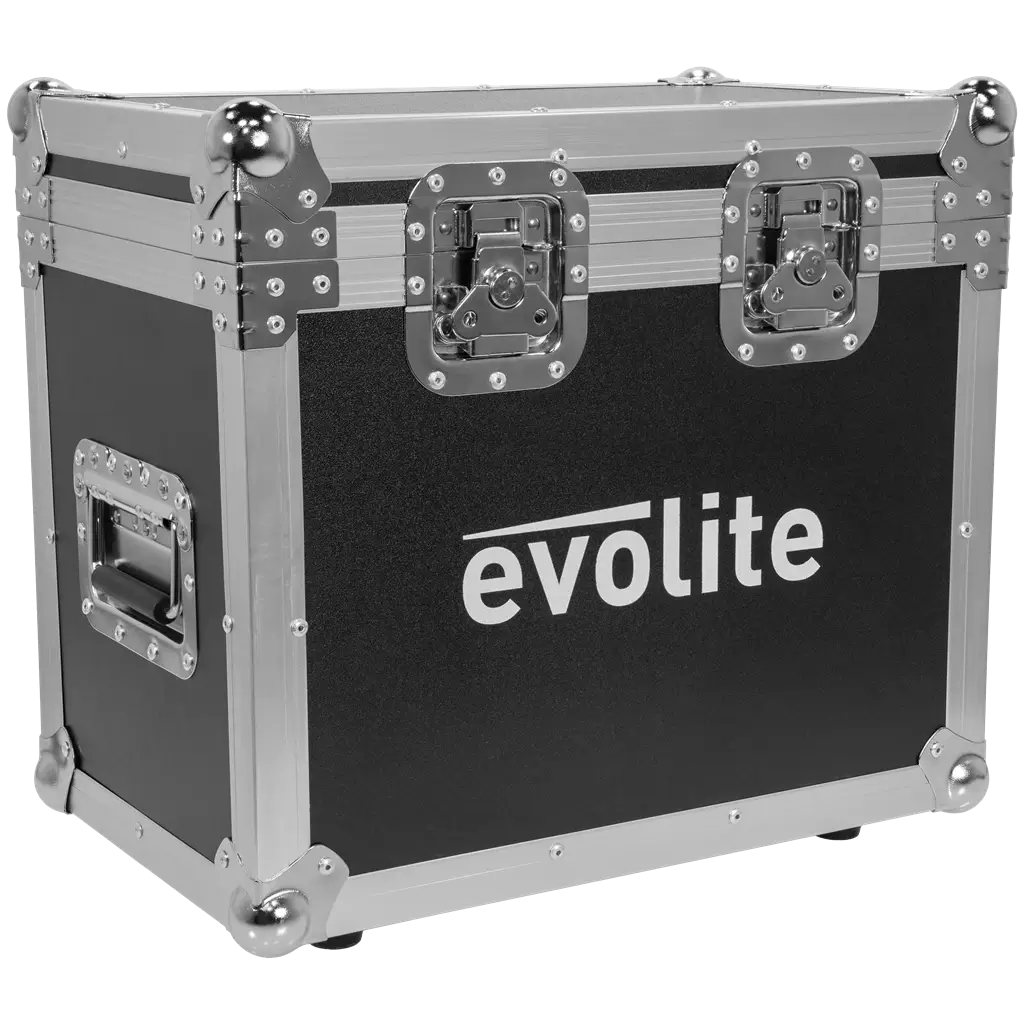 Pack 2 focos 100 W en flight case - Evo Spot 100 CR Set Evolite - LED multicolor y control DMX