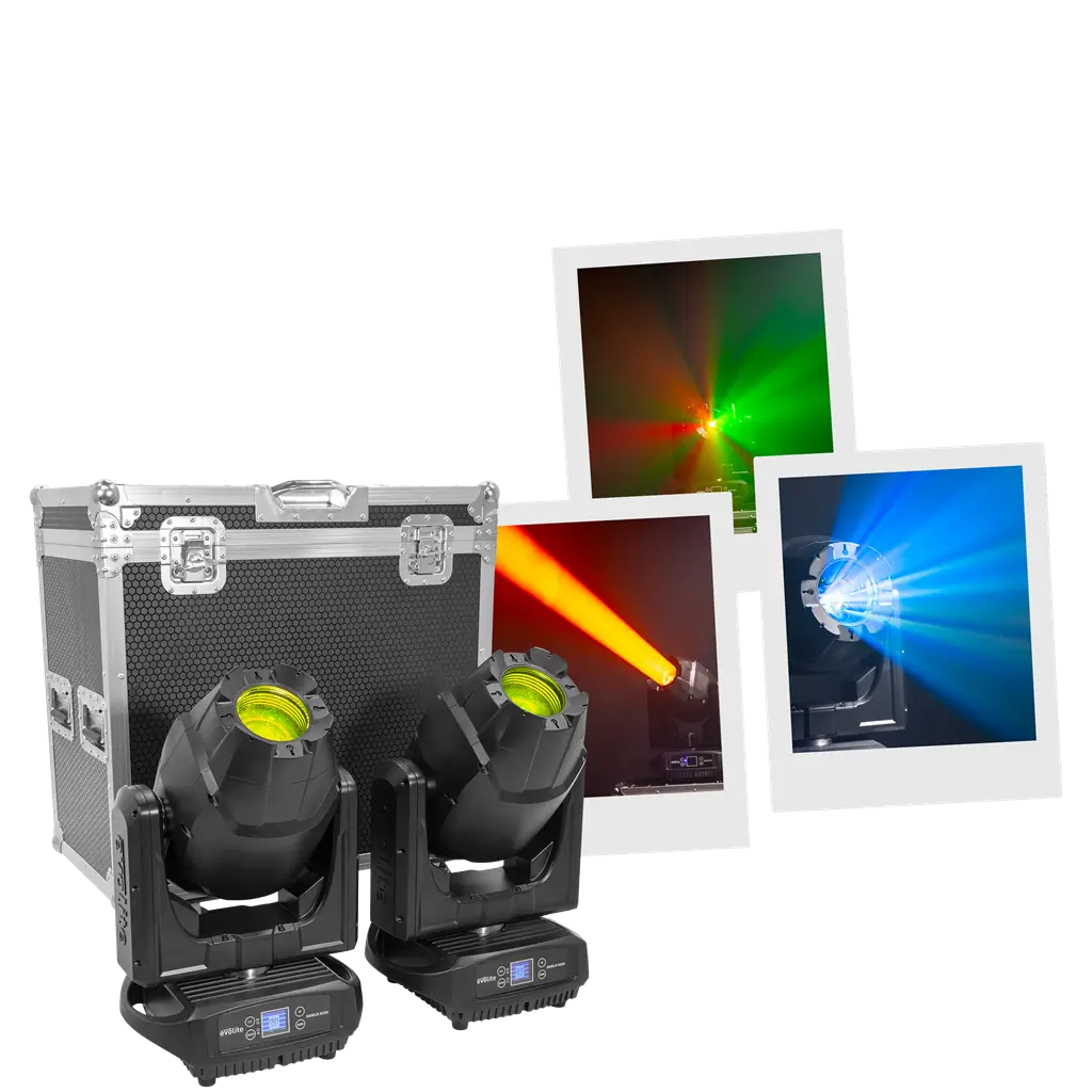 Proyector híbrido 250 W - Shield H250 IP65 Evolite - Uso interior y exterior - DMX & Gobos