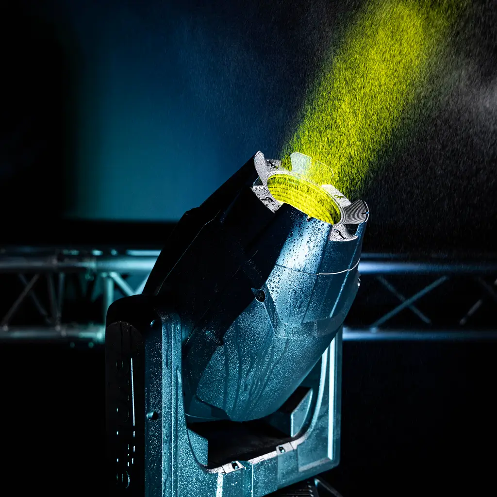 Proyector híbrido 250 W - Shield H250 IP65 Evolite - Uso interior y exterior - DMX & Gobos