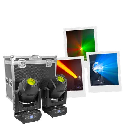 Proyector híbrido 250 W - Shield H250 IP65 Evolite - Uso interior y exterior - DMX & Gobos