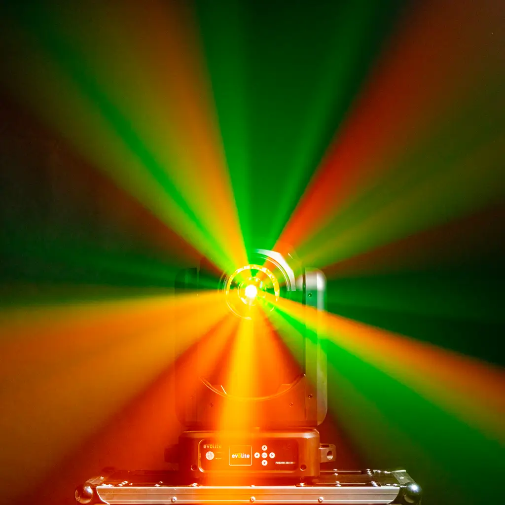 Pack de 2 proyectores híbridos 350 W en flight case - Fusion 350 BSW Set Evolite - Intelligent Beam, Spot & Wash