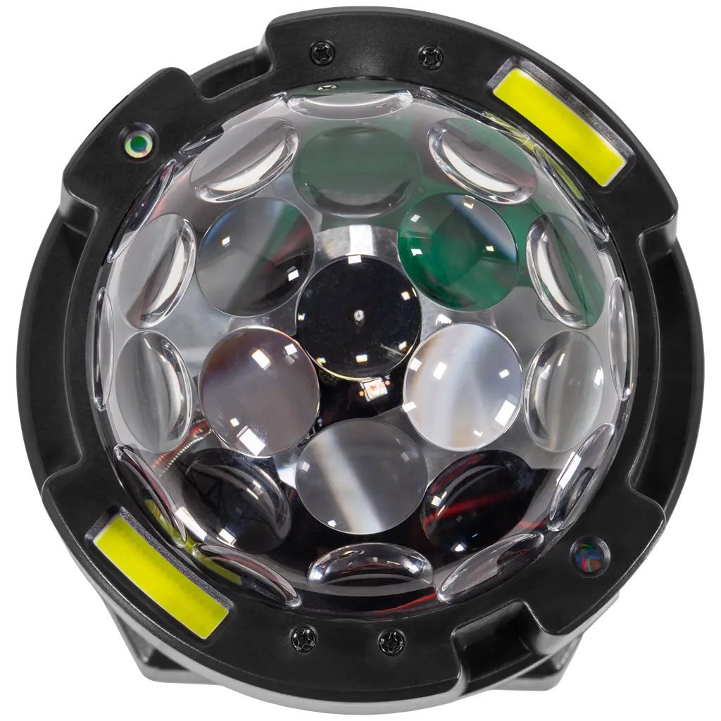 Proyector de efectos giratorio - BoomTone DJ spinner - LED multicolor & estroboscópico & control DMX