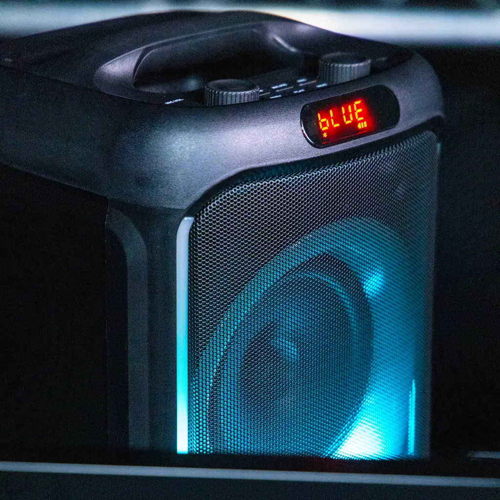 Altavoz portátil - Cube 200 BoomTone DJ - Bluetooth 5.0, batería integrada e iluminación LED