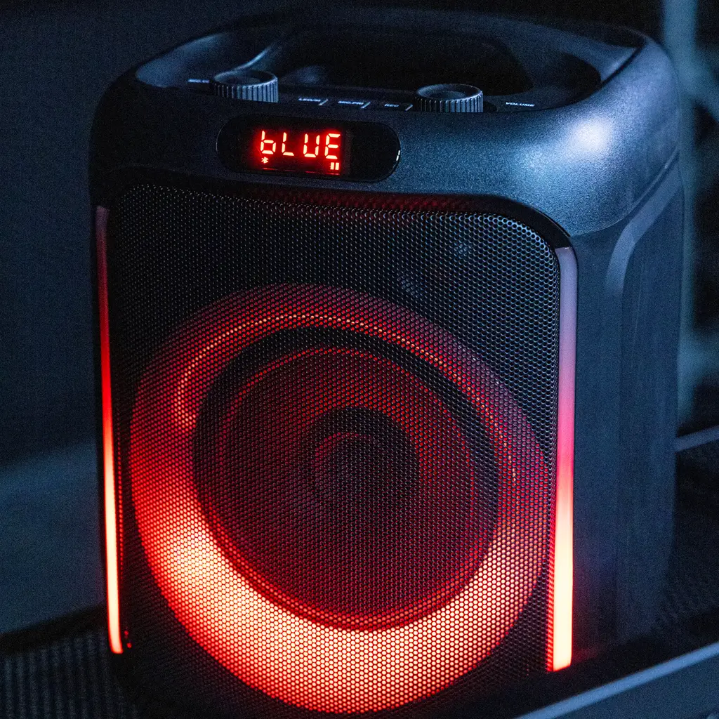 Altavoz portátil - Cube 200 BoomTone DJ - Bluetooth 5.0, batería integrada e iluminación LED
