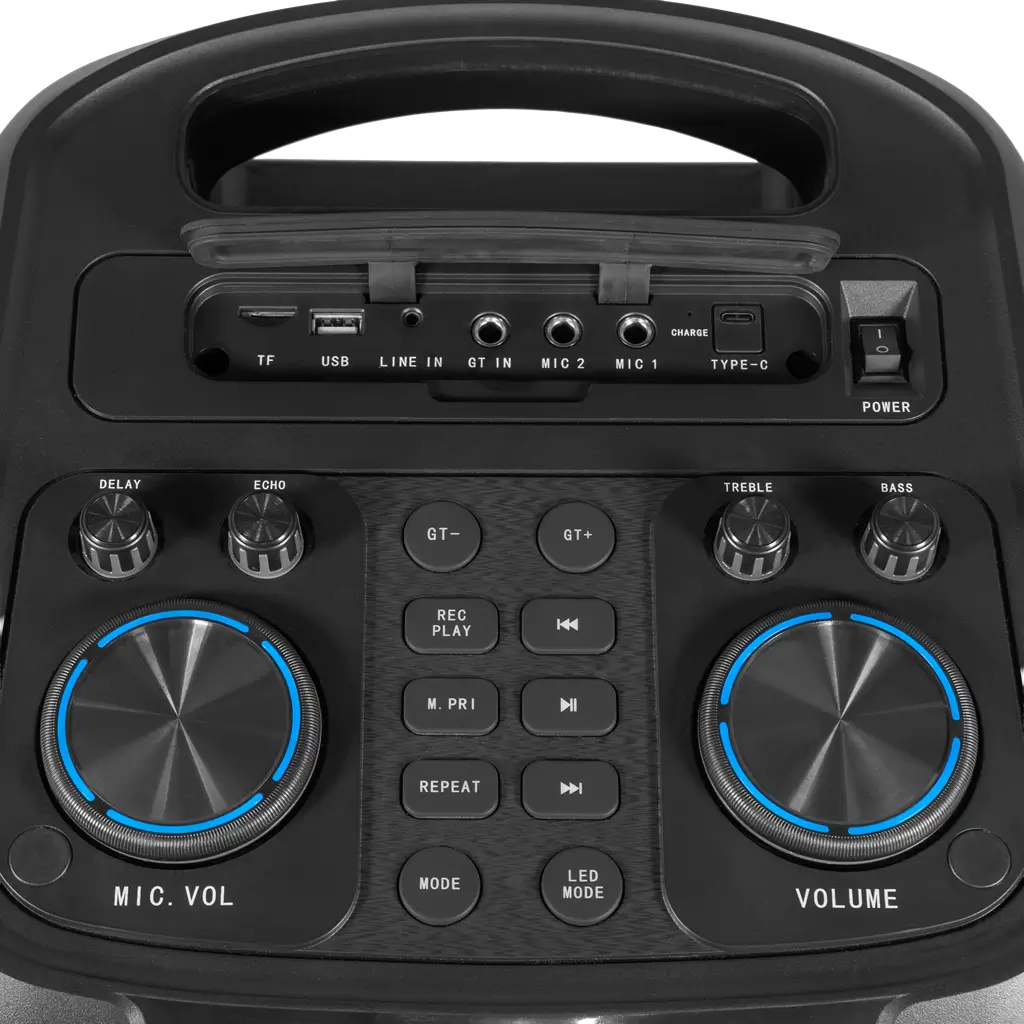 Altavoz portátil - Boomaster 900 BoomTone DJ - 900 W, Bluetooth 5.0 e iluminación LED