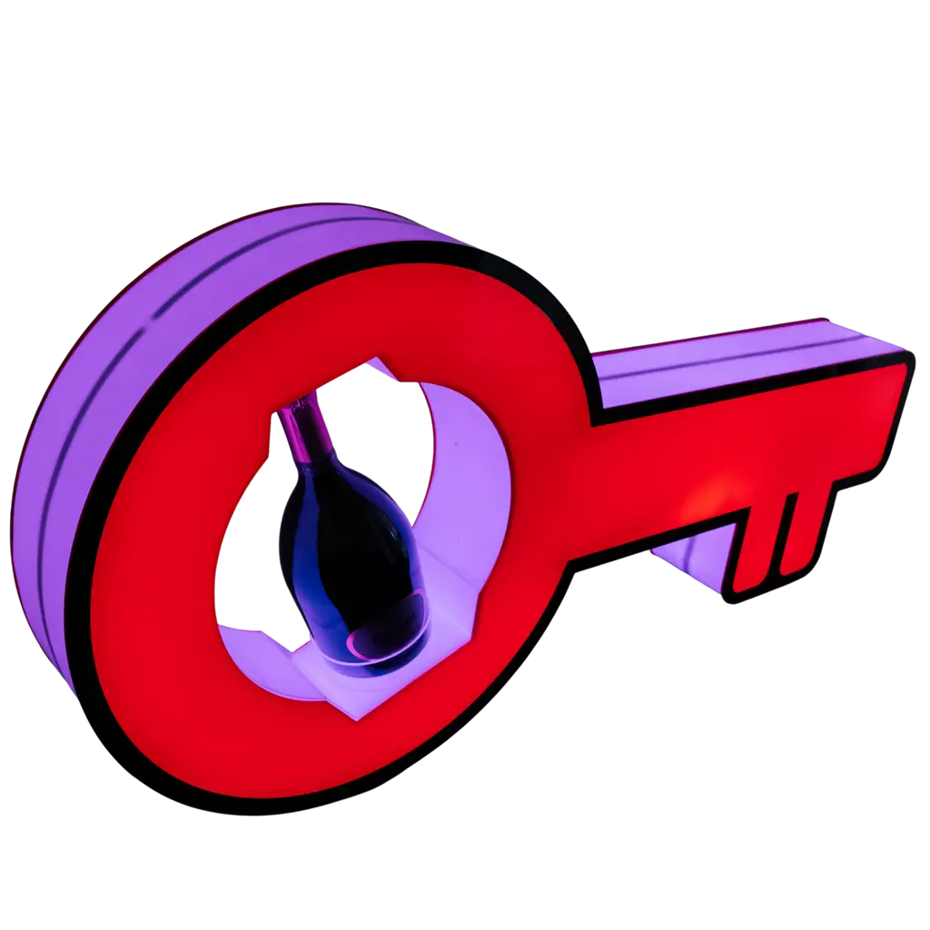 Ritual de servicio clave - Expositor de botellas VIP iluminado | By Sparklers®.