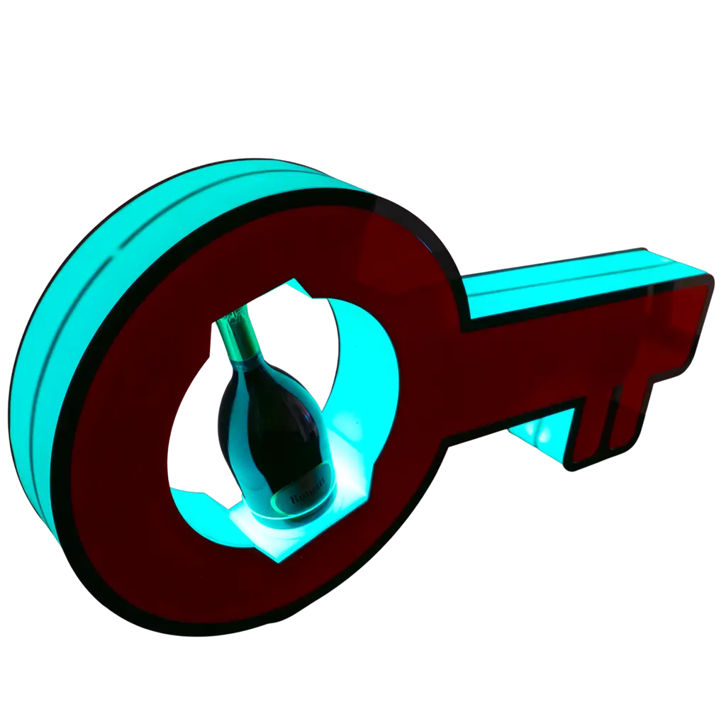 Ritual de servicio clave - Expositor de botellas VIP iluminado | By Sparklers®.