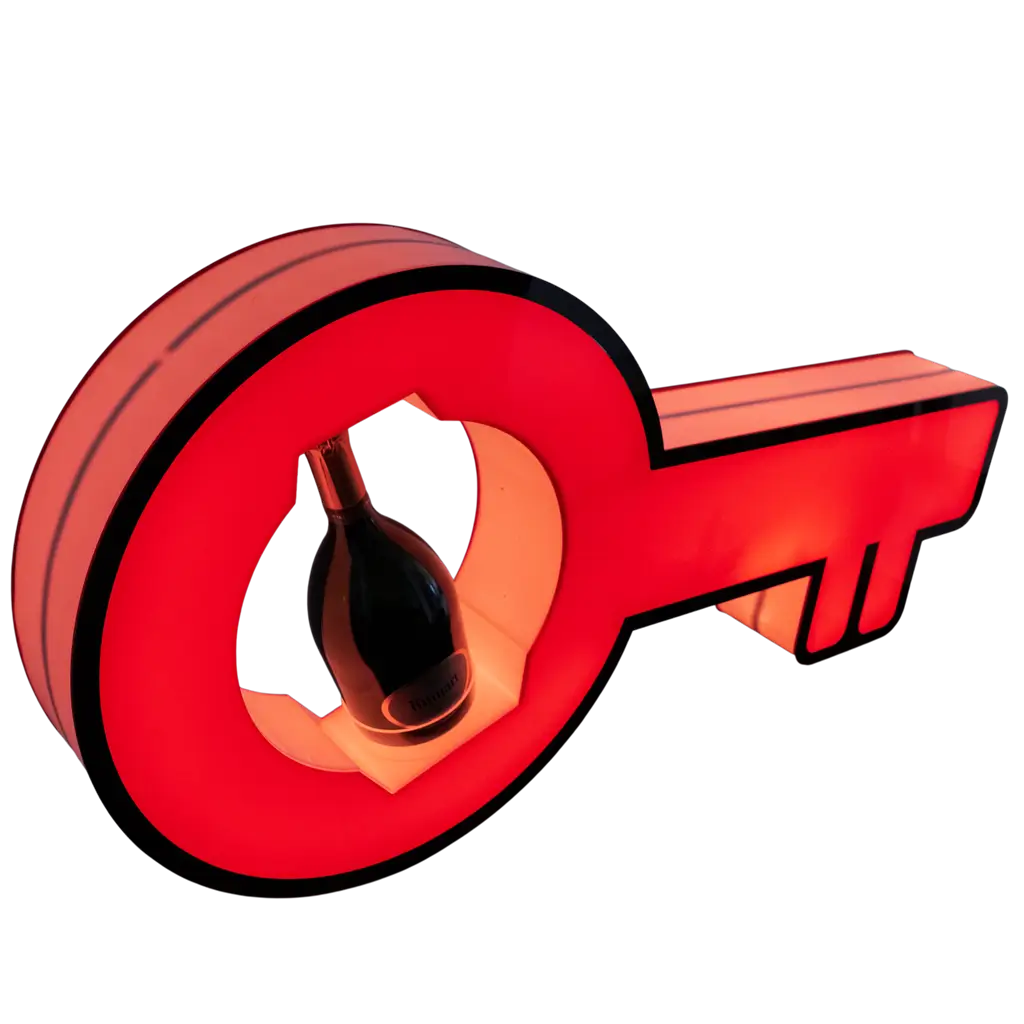 Ritual de servicio clave - Expositor de botellas VIP iluminado | By Sparklers®.