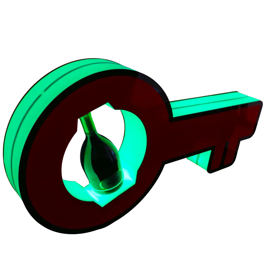 Ritual de servicio clave - Expositor de botellas VIP iluminado | By Sparklers®.