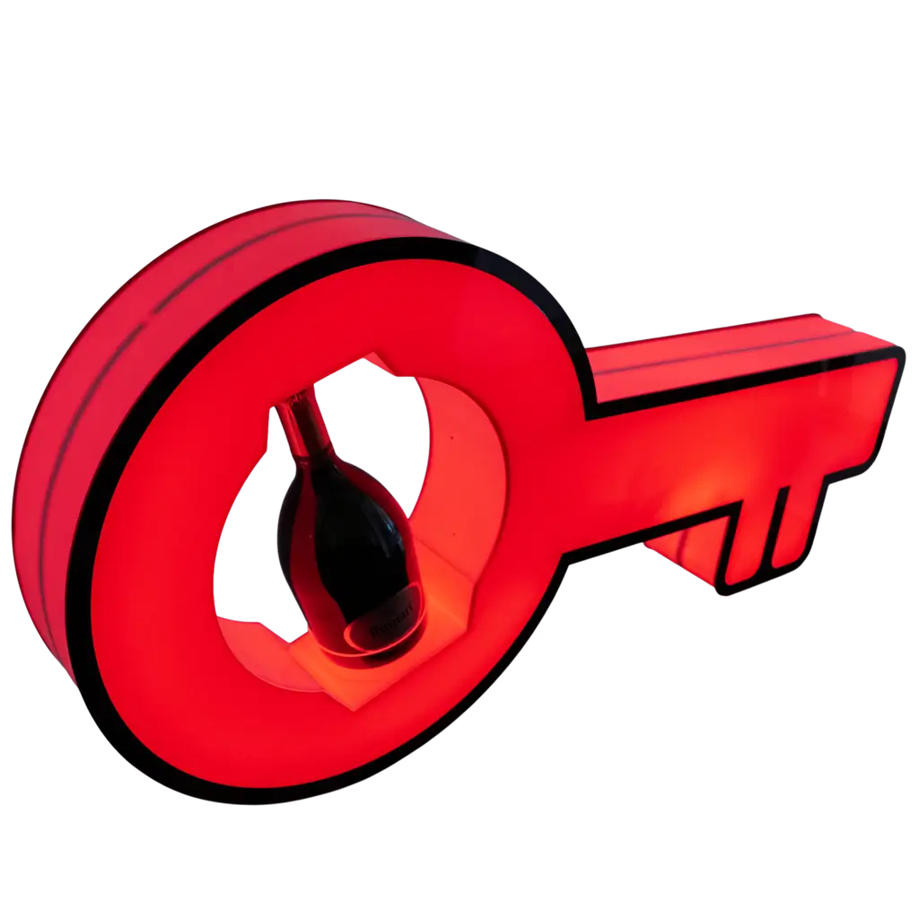 Ritual de servicio clave - Expositor de botellas VIP iluminado | By Sparklers®.