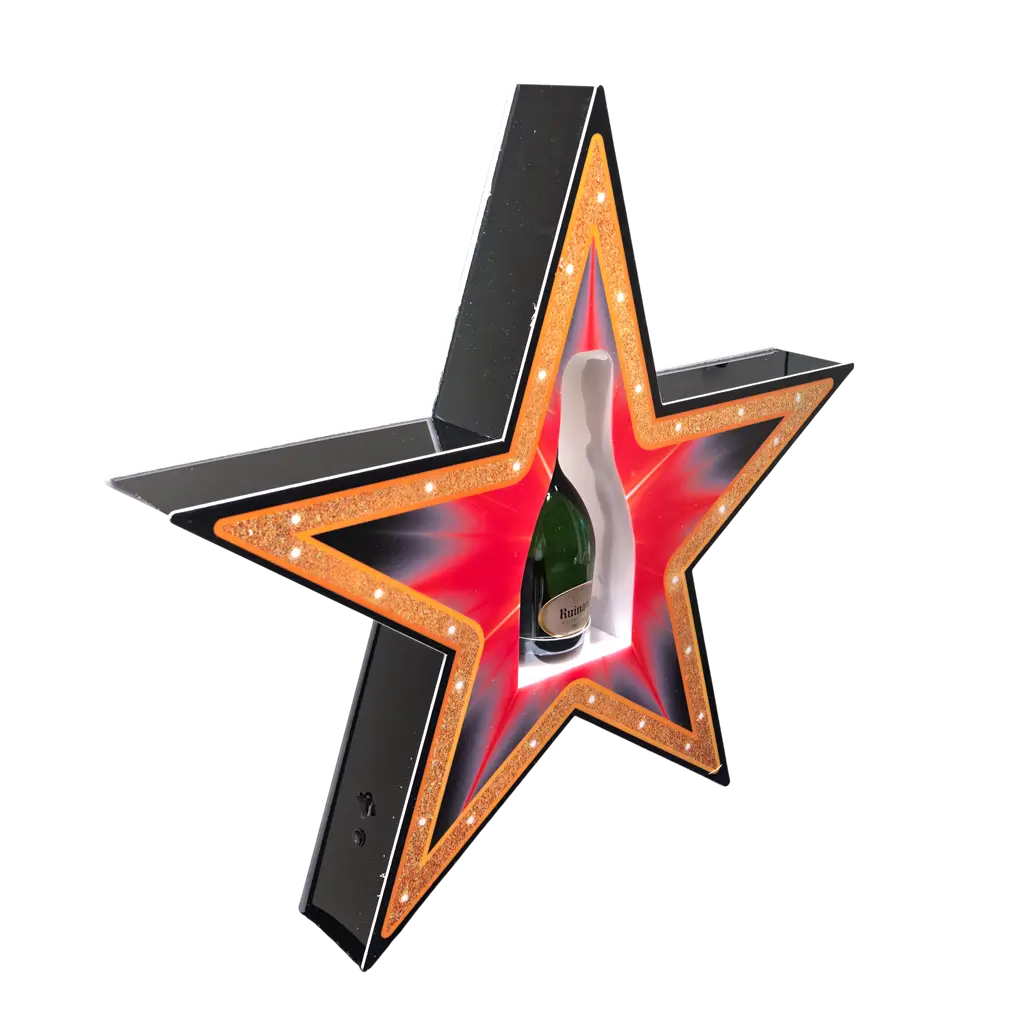 Rituel de service "Étoile" - Expositor de botellas VIP iluminado | By Sparklers