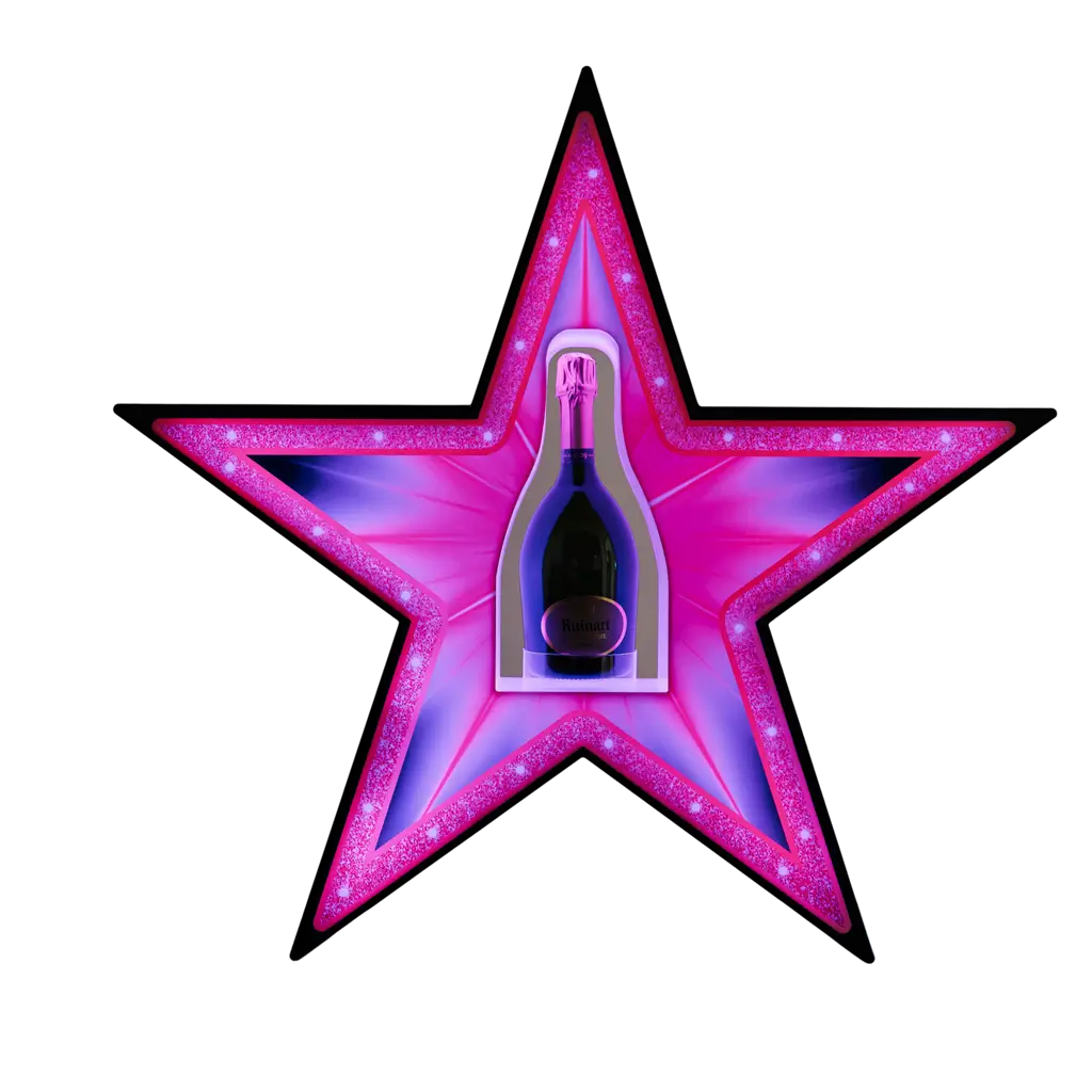 Rituel de service "Étoile" - Expositor de botellas VIP iluminado | By Sparklers