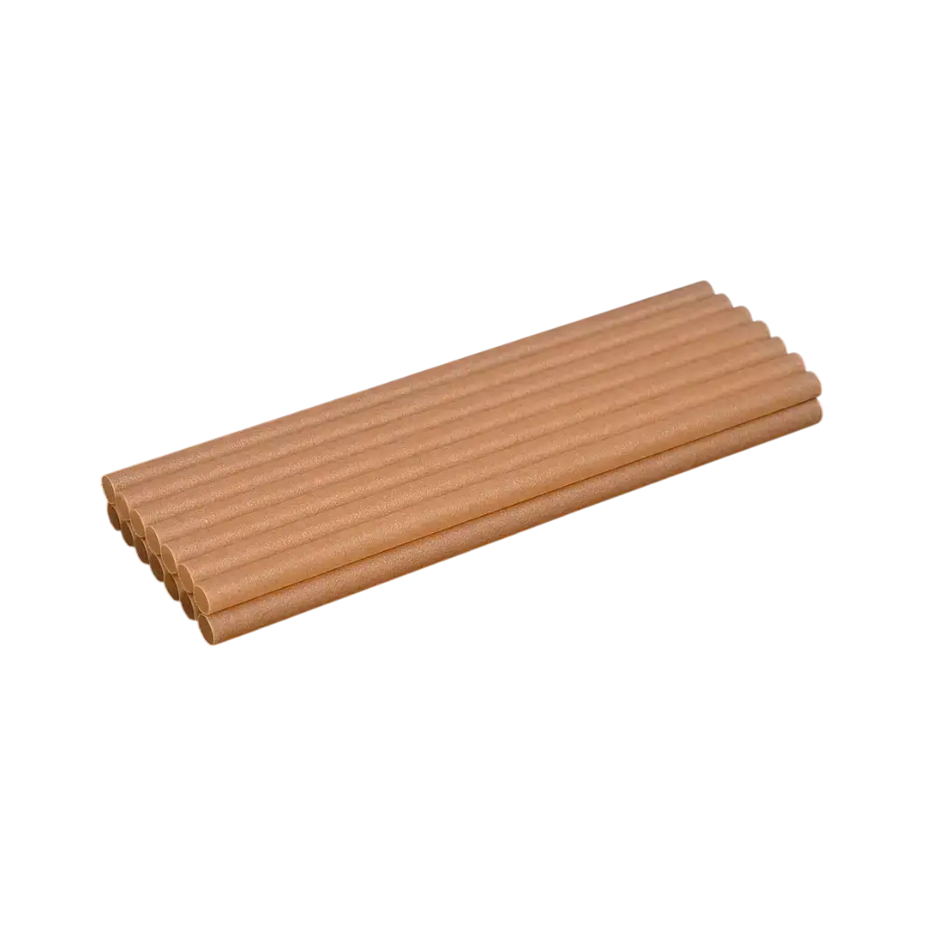 COCKTAIL Pajita de Fibra Natural 20cm ø 8mm - Compostable y Biodegradable - (Pack de 250)