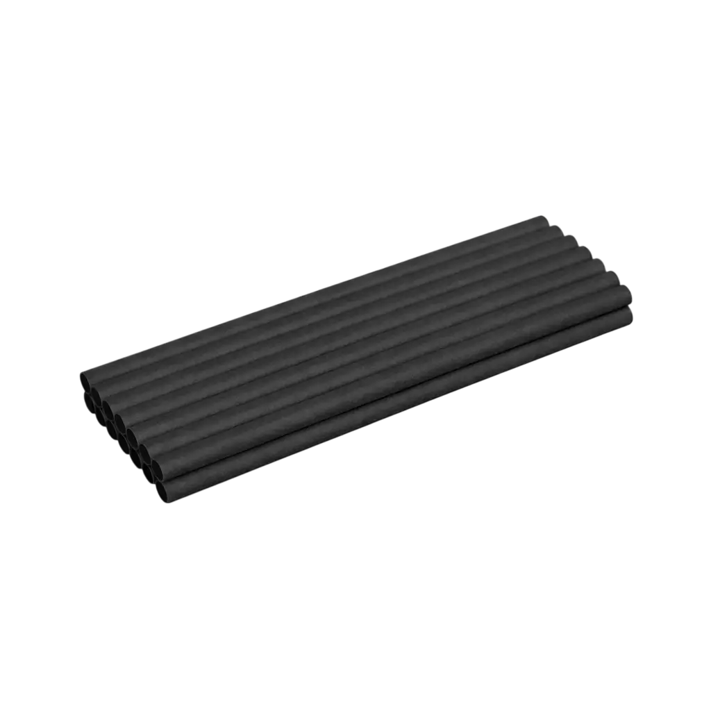 CAÏPI Fibra Natural paja negra 15cm ø 6mm - Compostable y Biodegradable - (Lote de 250)