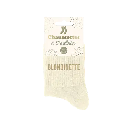 Calcetines de purpurina Blondinette - Talla única 36-42