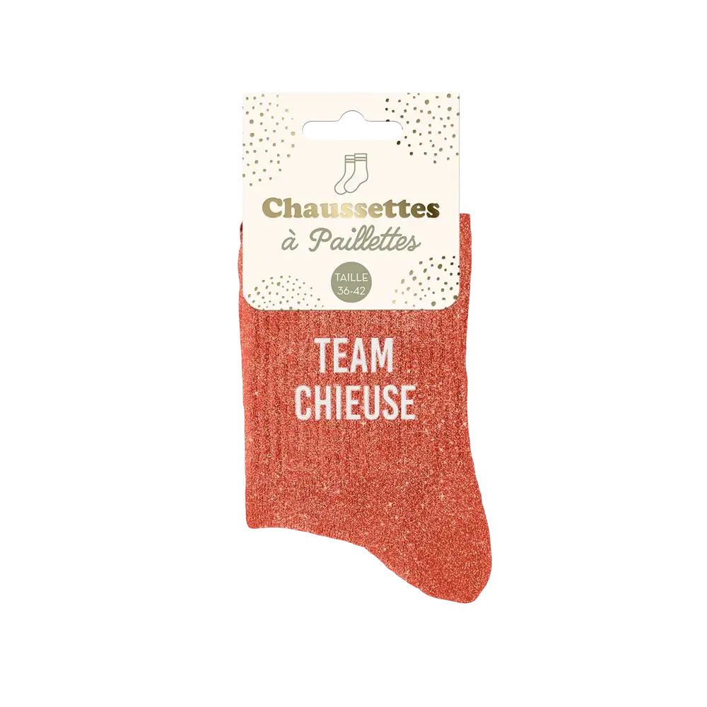 Calcetines de purpurina Team chieuse - Talla única 36-42