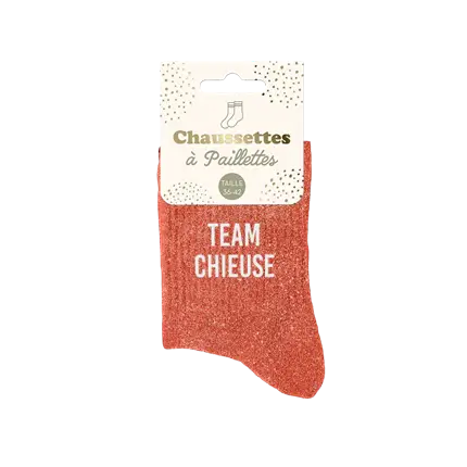 Calcetines de purpurina Team chieuse - Talla única 36-42