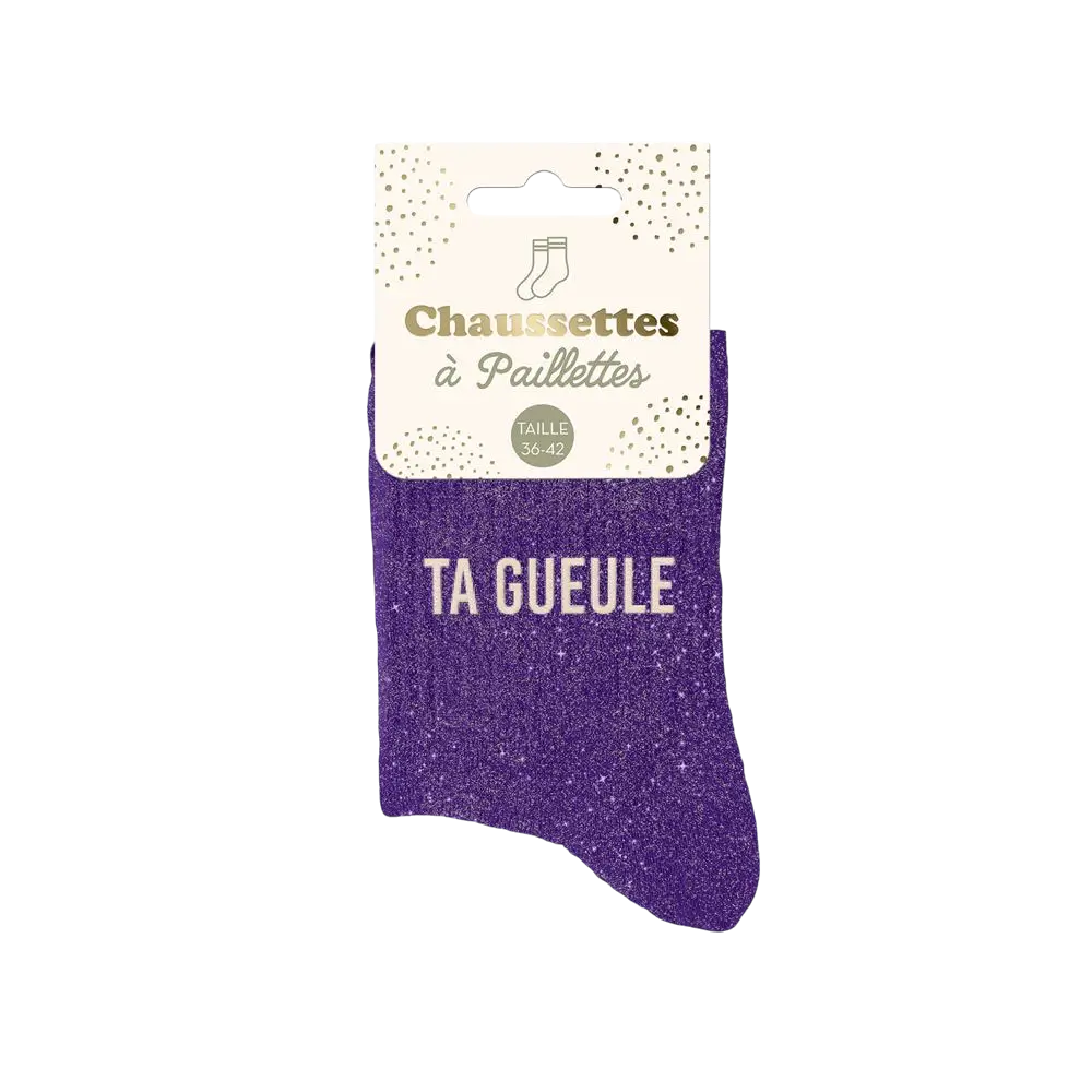 Calcetines con purpurina - Talla única 36-42