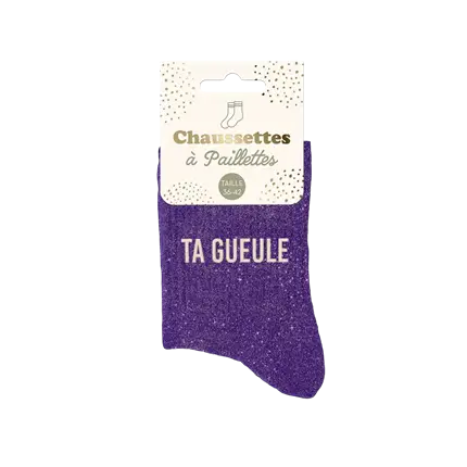 Calcetines con purpurina - Talla única 36-42