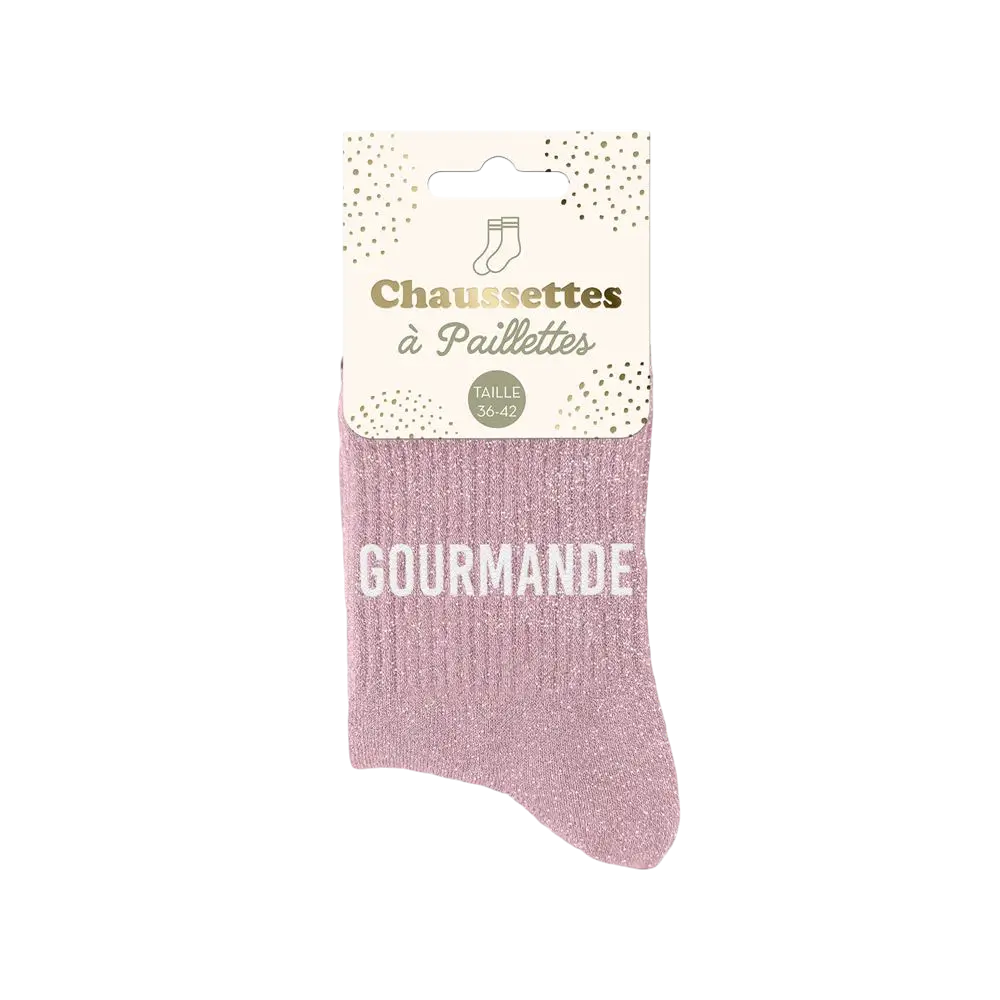 Calcetines de purpurina Gourmet - Talla única 36-42