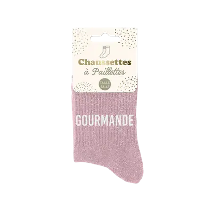 Calcetines de purpurina Gourmet - Talla única 36-42